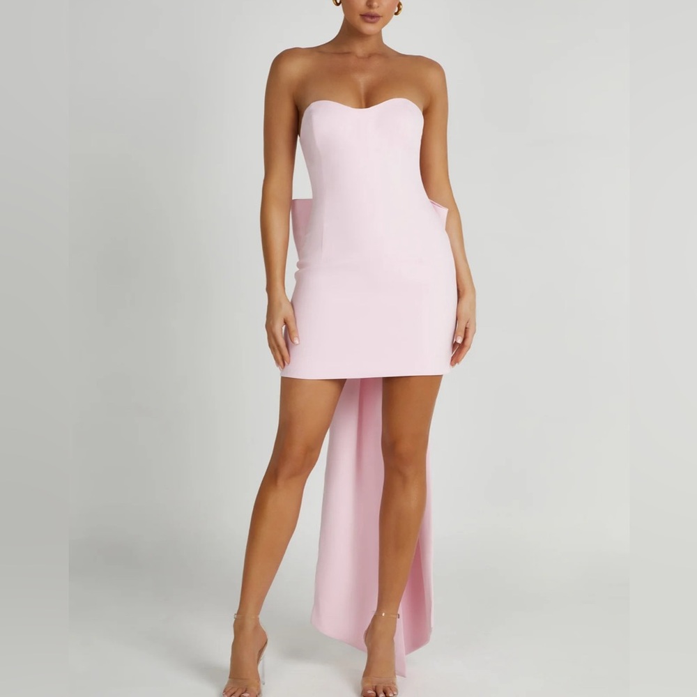 Meshki Meredith Strapless Bow Mini Dress XXS